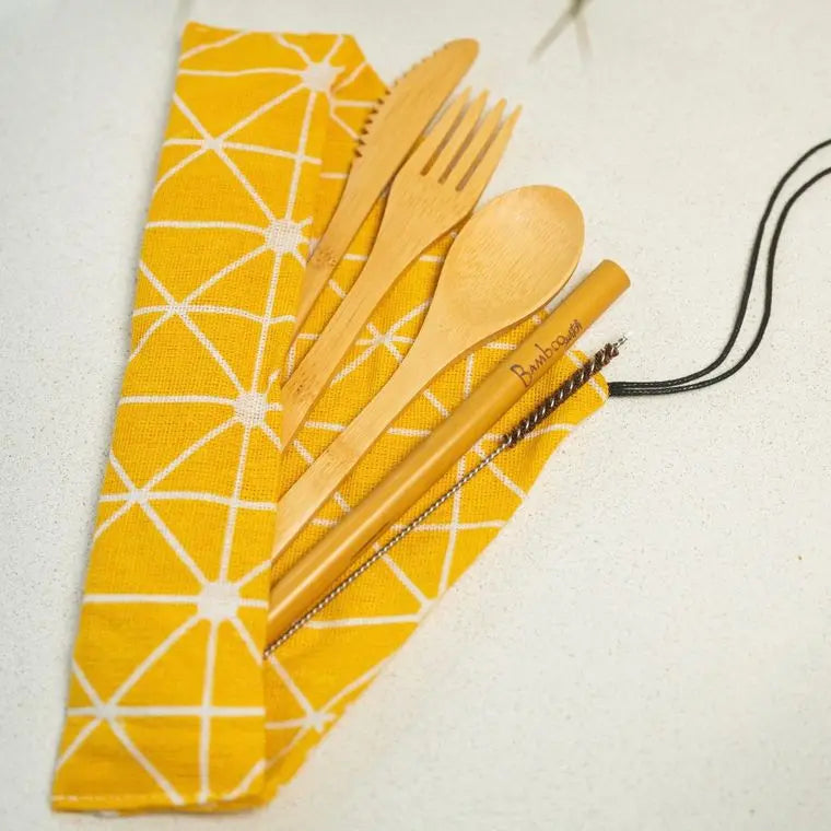 Bamboo Travel Cutlery Set The Eco Joynt Kitchen Utensil Sets