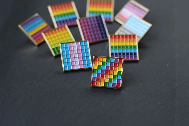 Rainbow Pride Pin - LGBT Pride Series. Gay, Lesbian, Trans Pride Pins The Eco Joynt Pinback Buttons