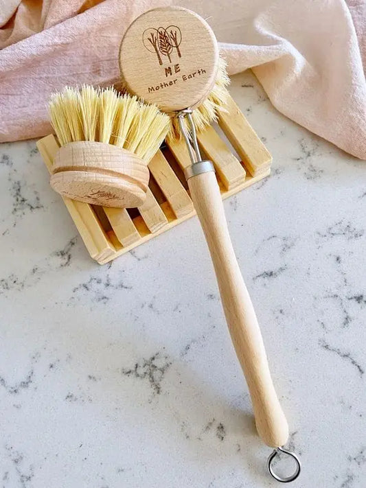 Uncoated Long Handle Sisal Kitchen Brush The Eco Joynt Scrub Brush Heads & Refills